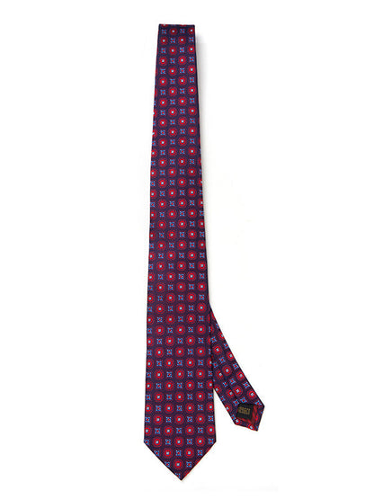 Florentine Minimal Dark Maroon Silk Tie