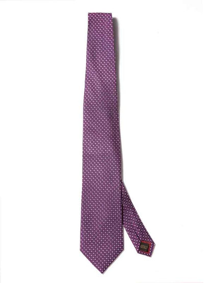 Florentine Minimal Medium Purple Silk Tie