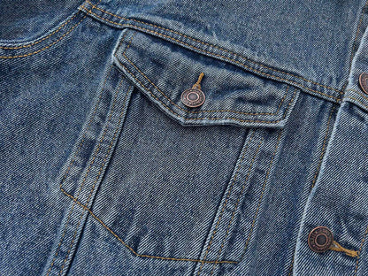 Gallery Dept. letter embroidered washed denim Jacket
