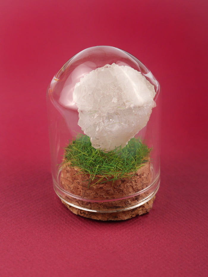 Gemstone & Mineral Glass Dome | Quartz Geode-Image 1