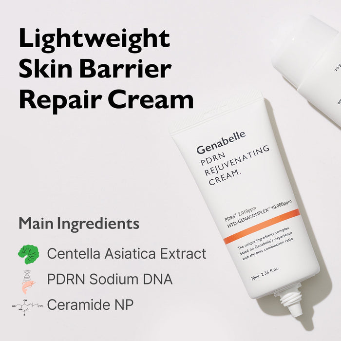 Genabelle PDRN Rejuvenating Cream 70ml كريم تجديد البشرة من جينبيل PDRN - Princess Cosmetics Qatar