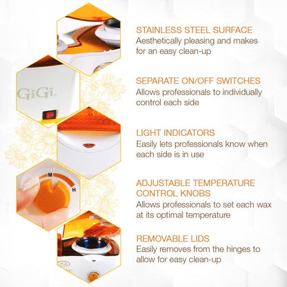 GiGi Deluxe Double Wax Warmer