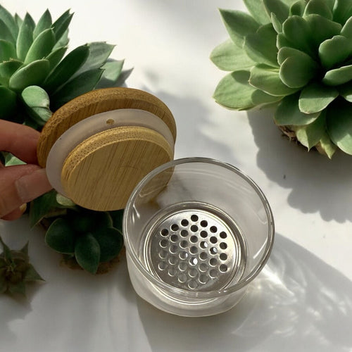 Glass Brush  Cleaner Jar
