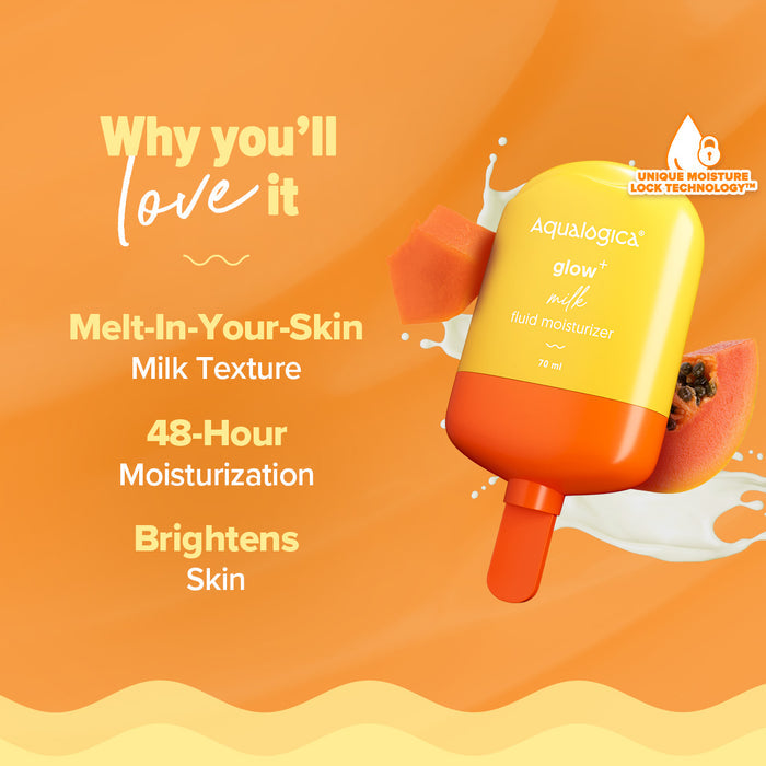 Glow+ fluid moisturizer benefits for smoother brighter skin