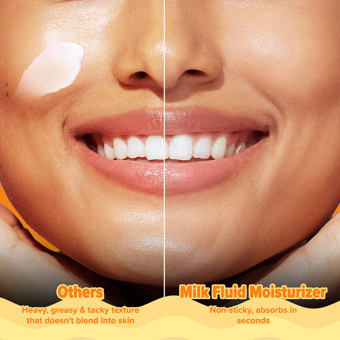 Skin result panel showing improved hydration and fresh glow