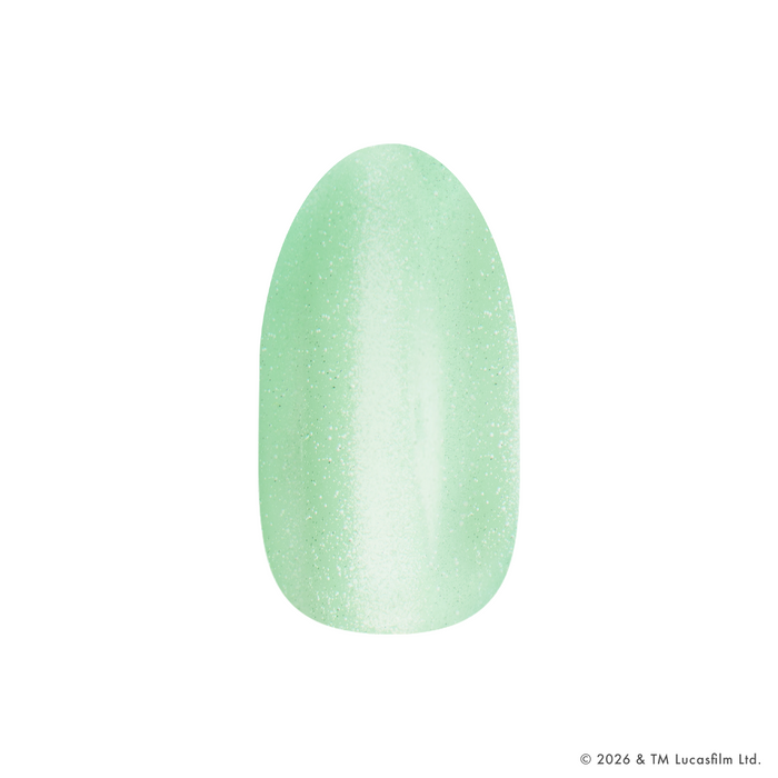 Grogu Green Velvet - Press-Ons | Medium | Oval