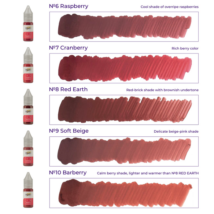 Hanafy Lips №6 Raspberry Hybrid Pigment 10 ml Supreme Permanent