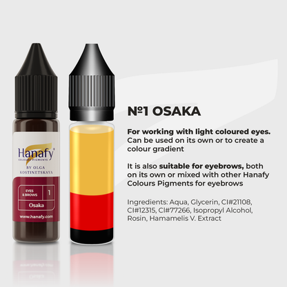 Hanafy No.1 Eyes & Brows by Olga Kostinetskaya Hybrid Pigment Supreme Permanent