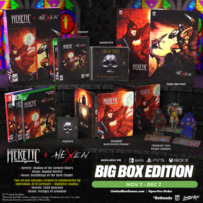 Heretic + Hexen Big Box Edition (Switch, PS5, Xbox)