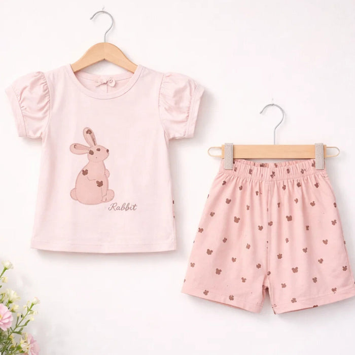 IQ - T-Shirt & Short - Pink - Rabbit - China