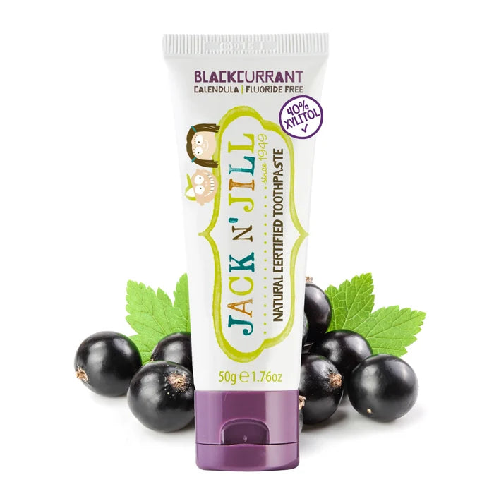 Jack N´Jill - Børnetandpasta Natural - solbærsmag - 50 g.