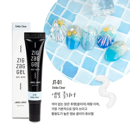 Jello Jello - Non-Wipe 3D Tube Gel Embo Clear JT01