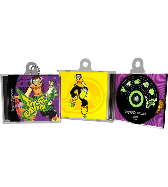 Jet Set Radio Game Case Keychain