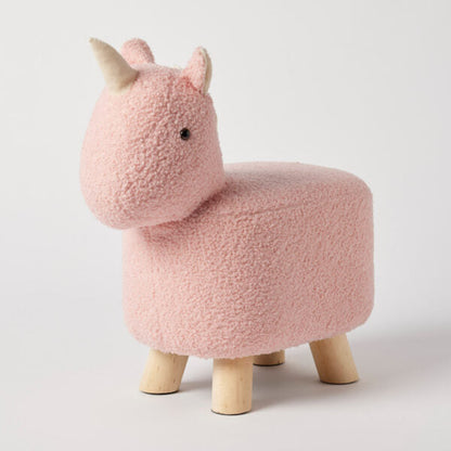 Jiggle & Giggle Unicorn Boucle Kids Stool