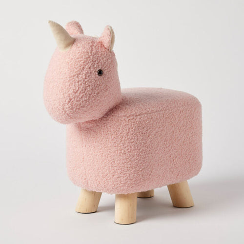 Jiggle & Giggle Unicorn Boucle Kids Stool