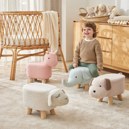 Jiggle & Giggle Unicorn Boucle Kids Stool