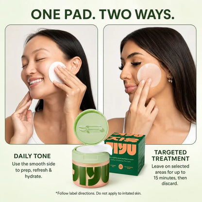 Jiyu Korean Skincare Anti-Aging, Dark Spot & Wrinkle Minimizing Toner Pads with Snail Mucin, Centella Asiatica, Niacinamide, Peptide Complex - 100 ct.