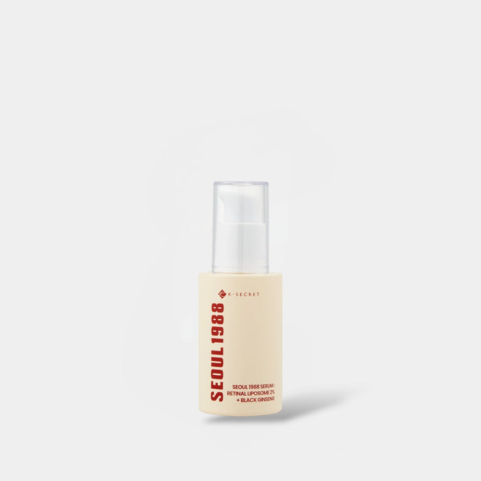 K - Secret SEOUL 1988 Serum : Retinal Liposome 2% + Black Ginseng 30ml. سيروم كي سيكريت سيول 1988: ليبوسوم شبكي 2% + جينسنغ أسود - Princess Cosmetics Qatar