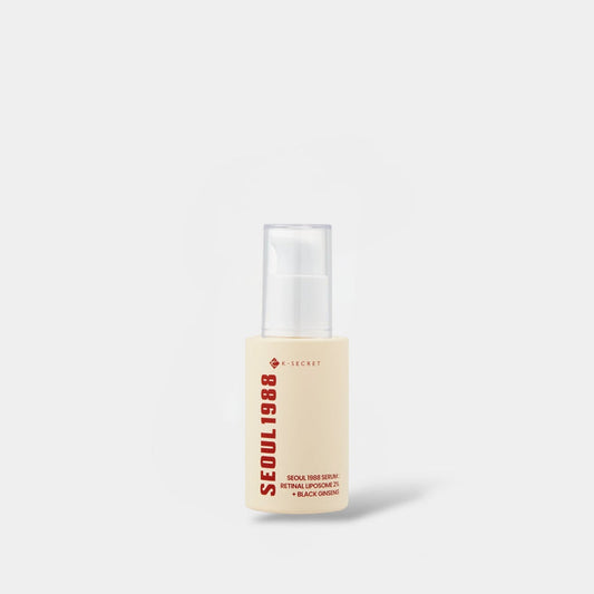 K - Secret SEOUL 1988 Serum : Retinal Liposome 2% + Black Ginseng 30ml. سيروم كي سيكريت سيول 1988: ليبوسوم شبكي 2% + جينسنغ أسود - Princess Cosmetics Qatar
