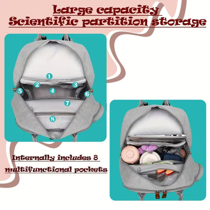 Kabaqoo - Waterproof Diaper Backpack - Pink