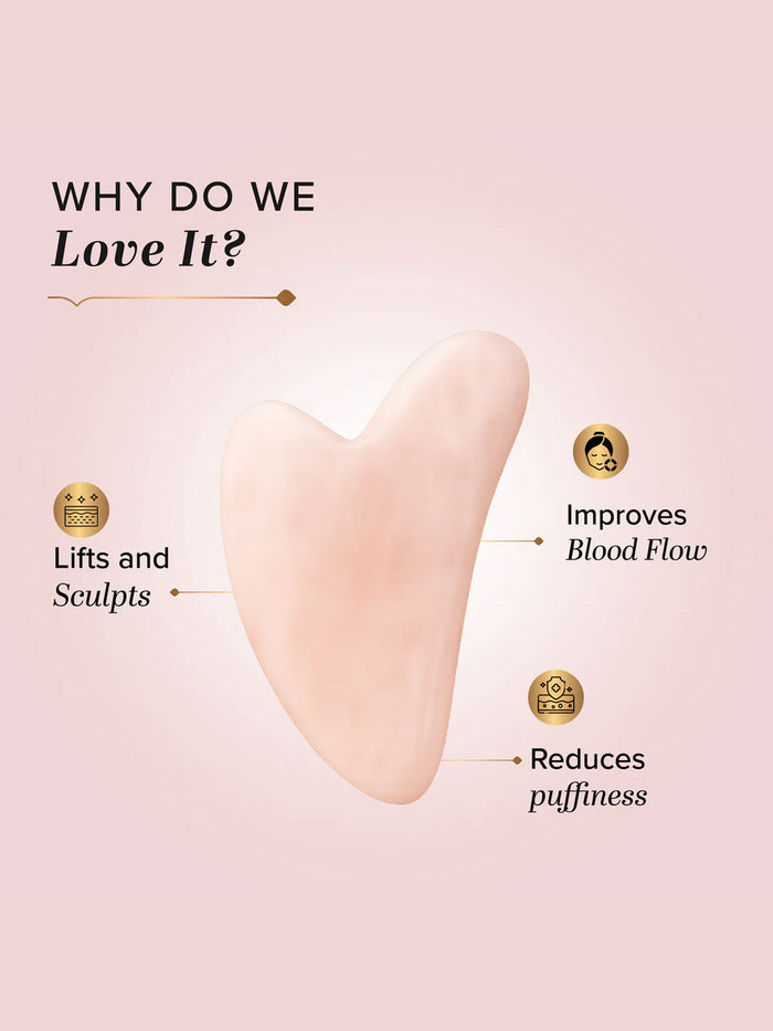Khadi Natural Gua Sha Rose Quartz