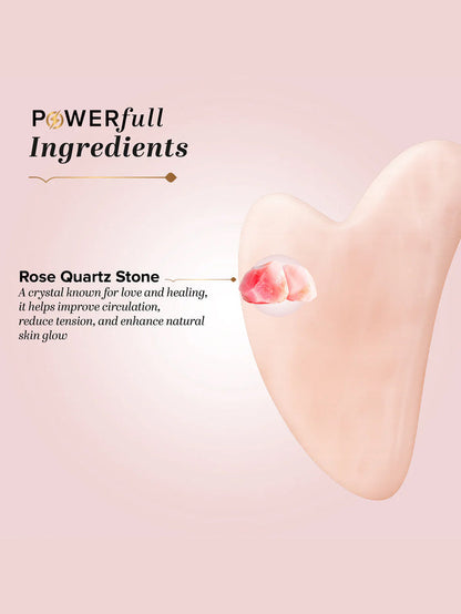 Khadi Natural Gua Sha Rose Quartz