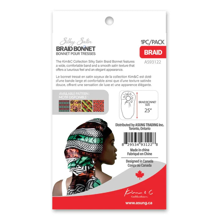 KIM & C Silky Satin Braid Bonnet