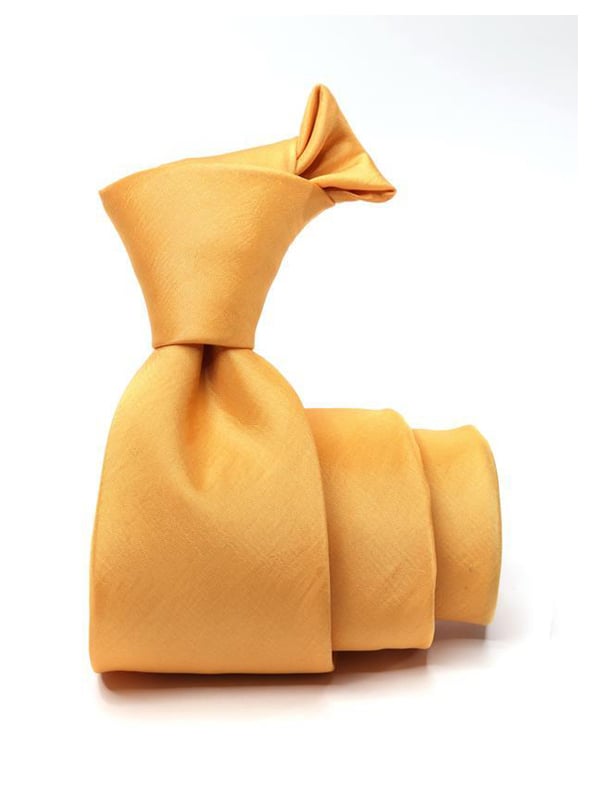 Kingston Plain Medium Gold Microfibre Tie