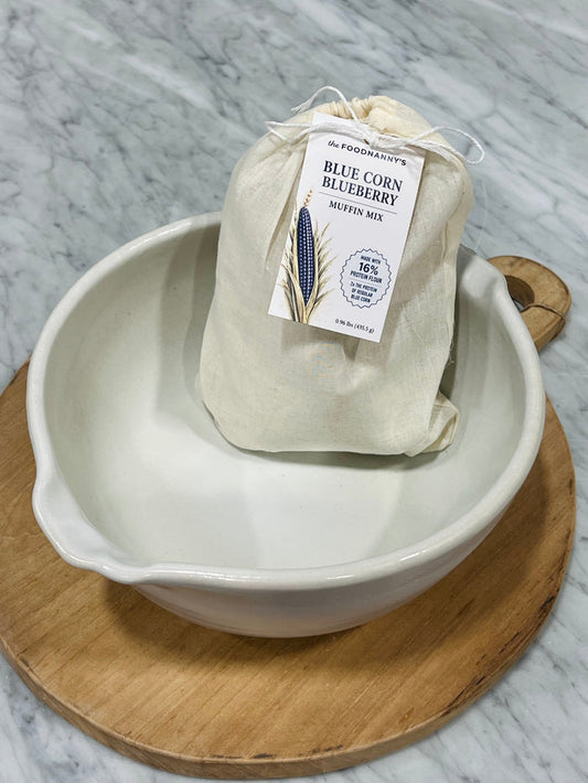 Kit, Kamut Blue Corn Muffin Rustic White Mini French Bowl