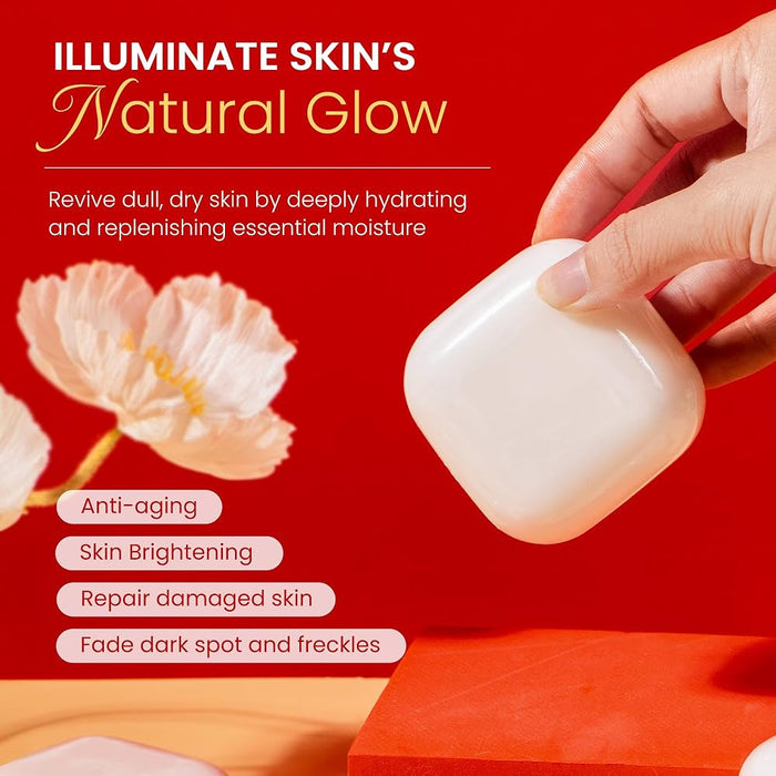 Koji White Kojic Acid & Glutathione Skin Brightening Soap (2 Bars x 80g) صابون كوجي وايت لتفتيح البشرة بحمض الكوجيك والغلوتاثيون - Princess Cosmetics Qatar