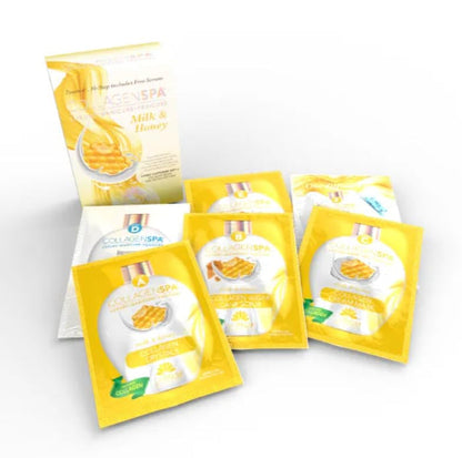 La Palm Collagen Spa Luxury Manicure & Pedicure 10 Step Kit - Milk & Honey (Case 60pcs)