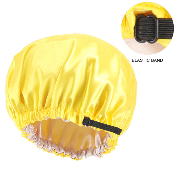 Lady Royal Adjustable Double-Layer Satin Sleep Cap for Kids