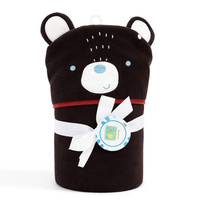 Little Alpaca - Hooded Bath Towel - Dark Brown - Bear