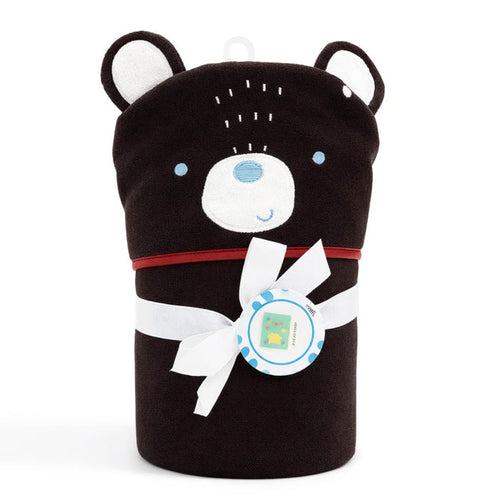 Little Alpaca - Hooded Bath Towel - Dark Brown - Bear