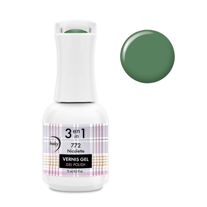 Looky Vernis Gel 3 en 1 #772 Nicolette (Collection Automne)
