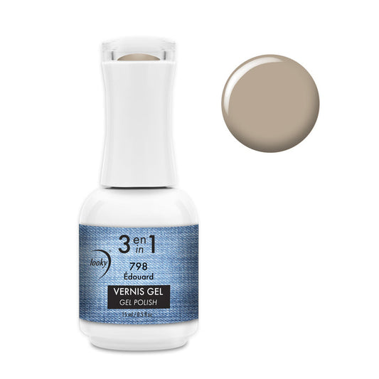 Looky Vernis Gel 3 en 1 #798 Édouard (Collection MANucure)