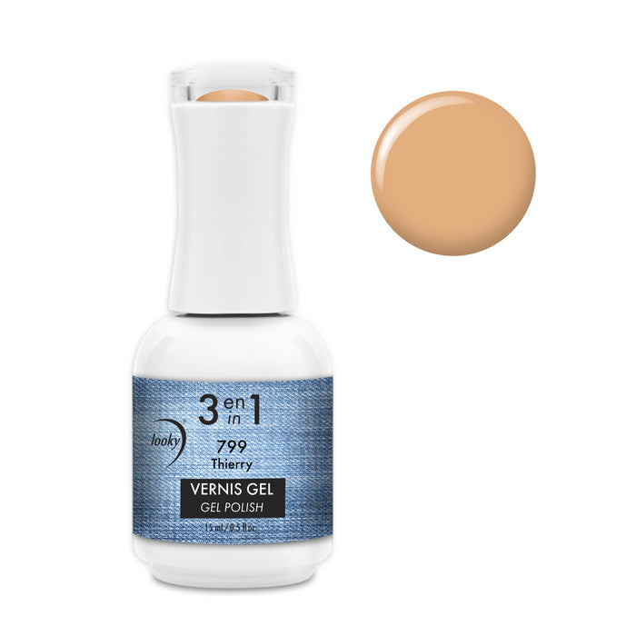 Looky Vernis Gel 3 en 1 #799 Thierry (Collection MANucure)