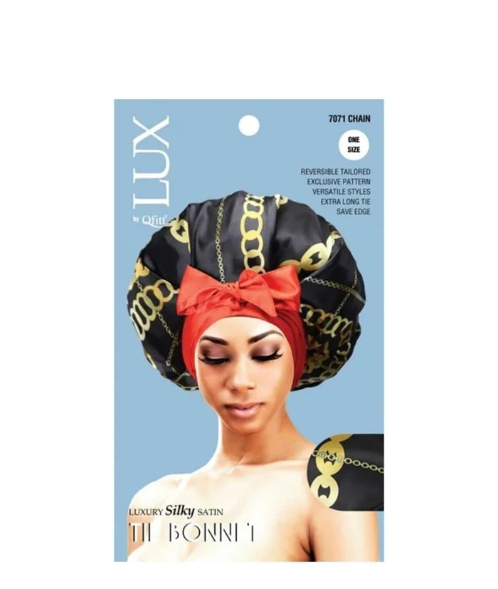 LUX Silky Tie Bonnet - Leo