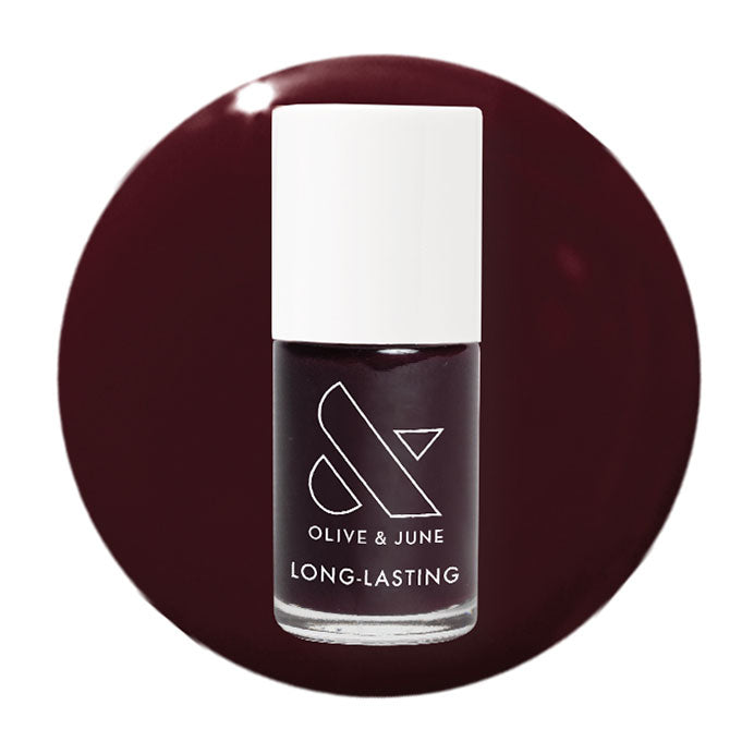 Luxe Loafer gel polish bottle with deep crimson jelly shade for a glossy, long-lasting manicure or pedicure