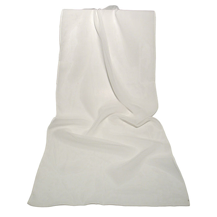 Machine Hemmed 8mm Chiffon Scarves