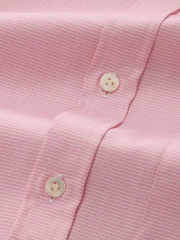 Marinetti Red Solid Full Sleeve Single Cuff Classic Fit Classic Formal Two Ply Mercerized Cotton Shirt