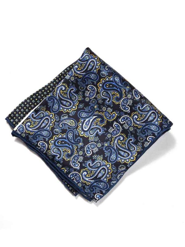Maroon/ Multi 4-in-1 Silk Pocket Square