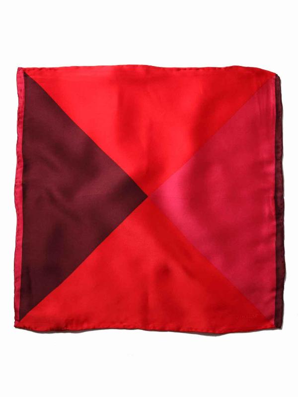 Maroon/ Multi 4-in-1 Silk Pocket Square