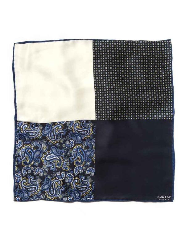 Maroon/ Multi 4-in-1 Silk Pocket Square