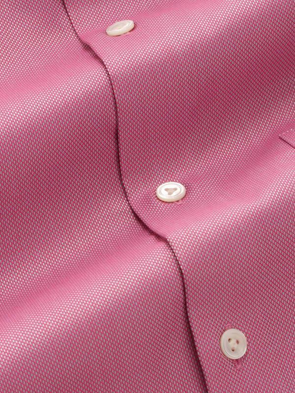 Marzeno Rose Solid Full Sleeve Single Cuff Tailored Fit Semi Formal Dark Two Ply Mercerized Cotton Shirt