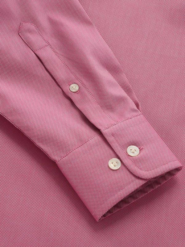 Marzeno Rose Solid Full Sleeve Single Cuff Tailored Fit Semi Formal Dark Two Ply Mercerized Cotton Shirt