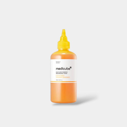 Medicube Kojic Acid Turmeric Resurfacing Toner 250ml تونر تجديد البشرة بحمض الكوجيك والكركم من ميديكيوب - Princess Cosmetics Qatar