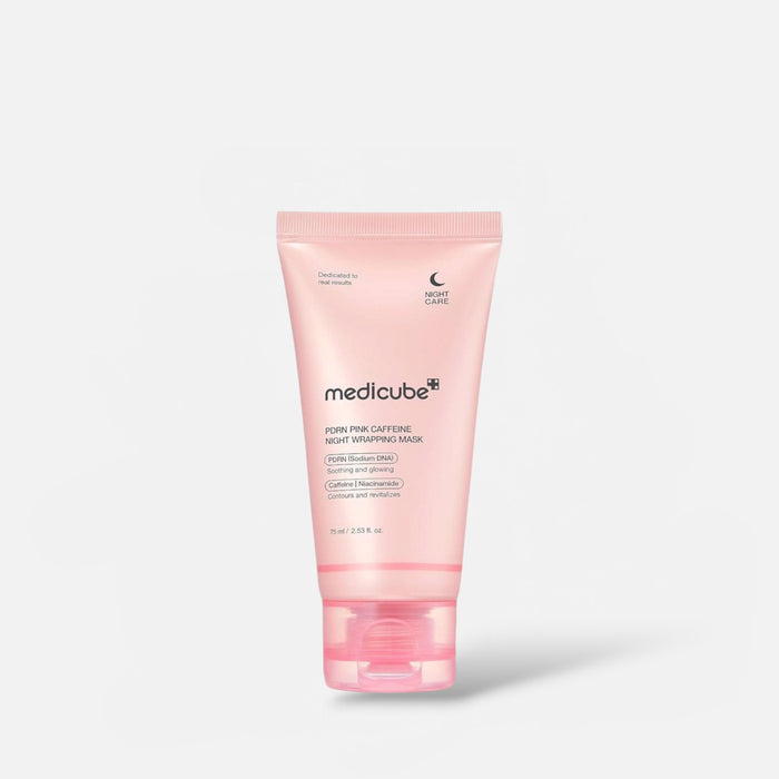 Medicube PDRN Pink Caffeine Night Wrapping Mask 75ml قناع ميديكيوب PDRN الوردي الليلي بالكافيين