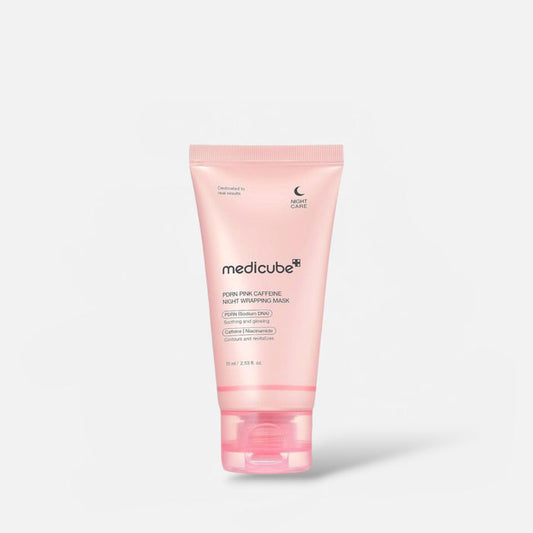 Medicube PDRN Pink Caffeine Night Wrapping Mask 75ml قناع ميديكيوب PDRN الوردي الليلي بالكافيين