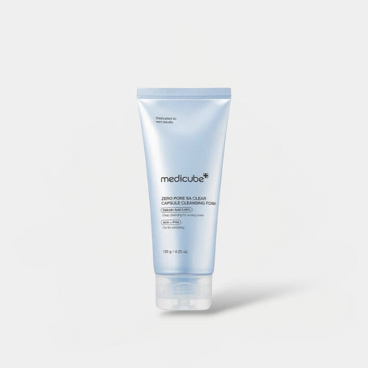 Medicube Zero Pore SA Clear Capsule Cleansing Foam 120g رغوة تنظيف كبسولات ميديكيوب زيرو بور إس إيه الشفافة - Princess Cosmetics Qatar